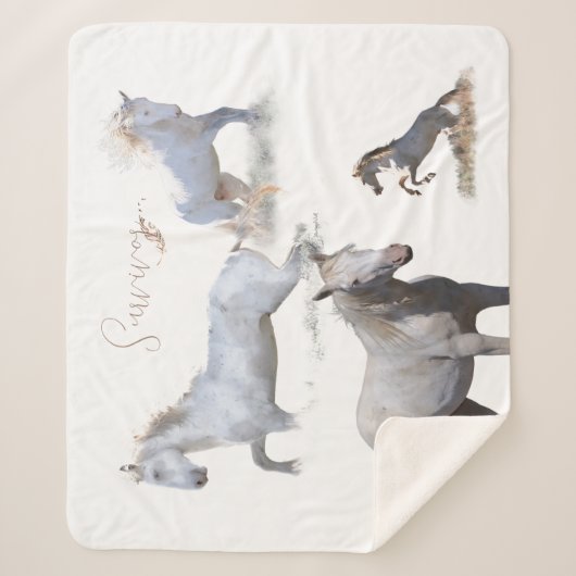 ムスタンワイルドスタリオンサバイバーシェルパブランケット シェルパブランケット (正面)