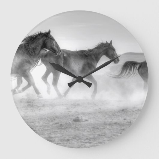 ムスタン走グ ラージ壁時計 (正面)