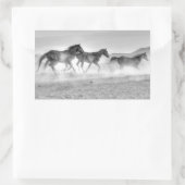 ムスタン走グ 長方形シール (バッグ)