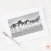 ムスタン走グ 長方形シール (封筒)