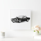 ムスタン スクエア壁時計 (ホーム)