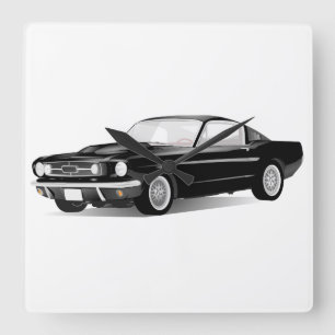 ムスタン スクエア壁時計