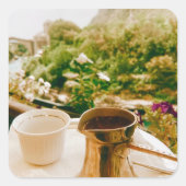 ムスターでのボスニアのコーヒーブレイク スクエアシール (正面)