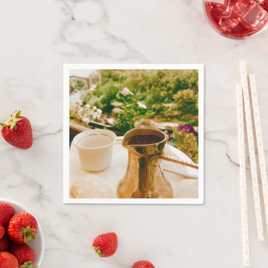 ムスターでのボスニアのコーヒーブレイク スタンダードカクテルナプキン (インサイチュ)