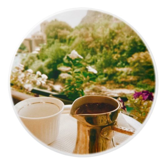 ムスターでのボスニアのコーヒーブレイク セラミックノブ (正面)