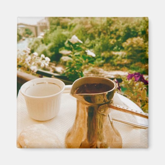 ムスターでのボスニアのコーヒーブレイク マグネット (正面)