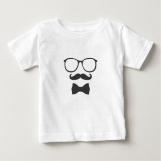 ムスターヒップヒップスターボウタイグラス ベビーTシャツ