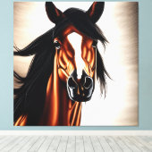 ムスタ威厳のあるング – 自由の精神 キャンバスプリント (インサイチュ (ウッドフロア))