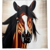 ムスタ威厳のあるング – 自由の精神 シャワーカーテン (正面)