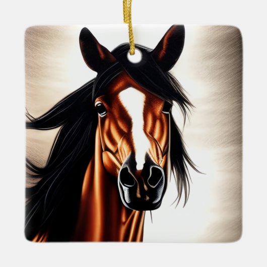 ムスタ威厳のあるング – 自由の精神 セラミックオーナメント (正面)