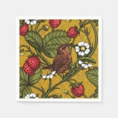 ムストラードのレンチとイチゴ スタンダードカクテルナプキン (正面)