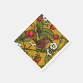 ムストラードのレンチとイチゴ スタンダードカクテルナプキン (角)