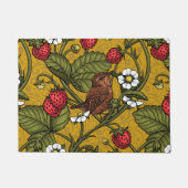 ムストラードのレンチとイチゴ ドアマット (正面)