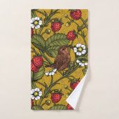 ムストラードのレンチとイチゴ バスタオルセット (ハンドタオル)