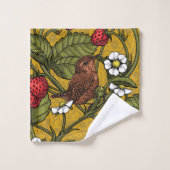 ムストラードのレンチとイチゴ バスタオルセット (ウォッシュタオル)