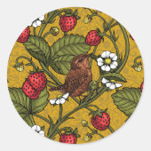 ムストラードのレンチとイチゴ ラウンドシール (正面)