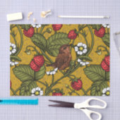 ムストラードのレンチとイチゴ 薄葉紙 (クラフト)