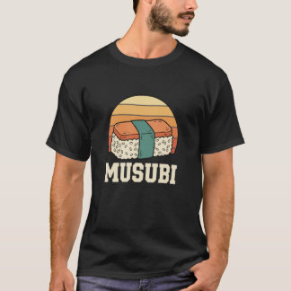 ムスビ ハワイアン むすび レトロ サンセット 寿司 おにぎり Tシャツ