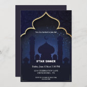 ムスリムのイスラム教徒招待 招待状 (正面/裏面)