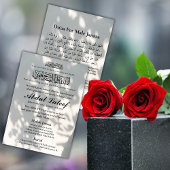 ムスリムの死の発表マースジャナザ祈りの言葉 招待状