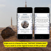 ムスリムの死の発表女性ジャナザ祈りの言葉 招待状