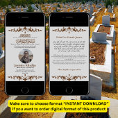 ムスリムの死の発表女性ジャナザ祈りの言葉 招待状