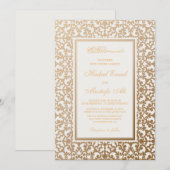 ムスリムの結婚式招待状 招待状 (正面/裏面)