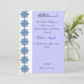 ムスリムの赤ちゃん男の子 青いアキーカ イースラーム教 招待状 (スタンド正面)