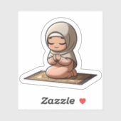 ムスリムやる気を起こさせるキッズのかわいいイスラム祈りの言葉 シール (シート)