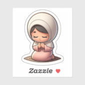 ムスリムやる気を起こさせるキッズのかわいいイスラム祈りの言葉 シール (シート)
