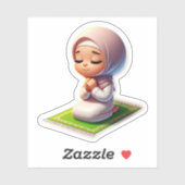 ムスリムやる気を起こさせるキッズのかわいいイスラム祈りの言葉 シール (シート)