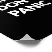 ムスリムよ、パニックになるな - トランプに反対するTシャツ ポスター (角)