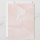 ムスリムアラビア語フローラピンクウォーター色 招待状 (裏面)