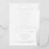 ムスリムアラビ結婚ア英語カードフォイル招待状 箔招待状 (正面)