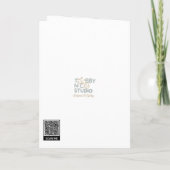 ムスリムウェルカムリトルカリフ飛行機テディベアカード 招待状 (裏面)