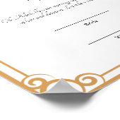 ムスリムエレガントニカ証明書ポスターを作成する ポスター (角)