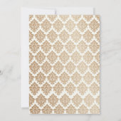 ムスリムエレガント結婚式招待状 招待状 (裏面)