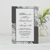 ムスリムエレガント結婚式招待状 招待状 (スタンド正面)