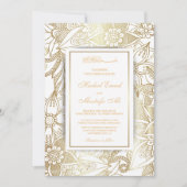 ムスリムエレガント結婚式招待状 招待状 (正面)