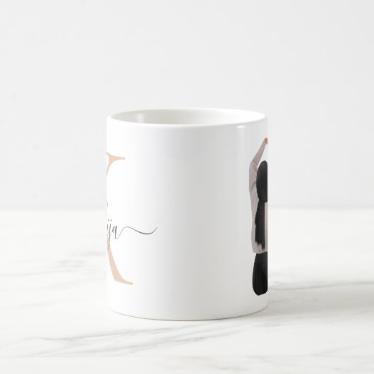 ムスリムシスターズ・ヒジャビパーソナライズされたフレンズ コーヒーマグカップ (中央)