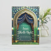 ムスリムドールキーの招待状とメヘンディの招待状 招待状 (スタンド正面)