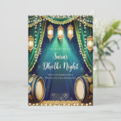 ムスリムドールキーの招待状とメヘンディの招待状 招待状 (スタンド正面)