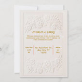 ムスリムニカイスラム結婚式招待状 招待状 (正面)