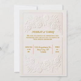ムスリムニカイスラム結婚式招待状 招待状