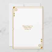 ムスリムニカイスラム結婚式招待状 招待状 (裏面)