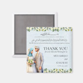 ムスリムニューメイドカップル結婚式の引き出物 マグネット (正面/裏面)