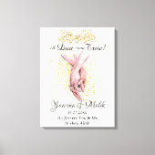 ムスリムパーソナライズされたカップルのギフトキャンバス印刷 キャンバスプリント (正面)