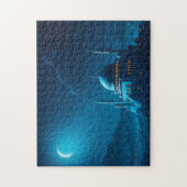 ムスリムモスクアートムイスラムイラストレーション ジグソーパズル (縦)