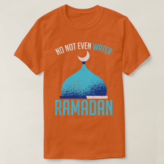 ムスリムモスクイスラム断食ラマダン Tシャツ (デザイン正面)