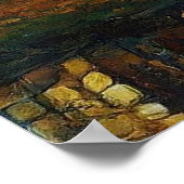 ムスリムモスク三日月絵画星 ポスター (角)